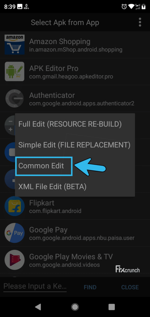 App Common Edit