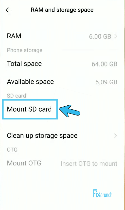 Mount SD Card