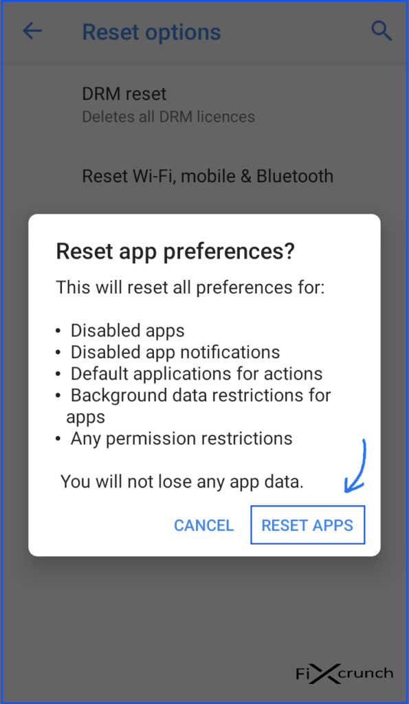 Reset Apps