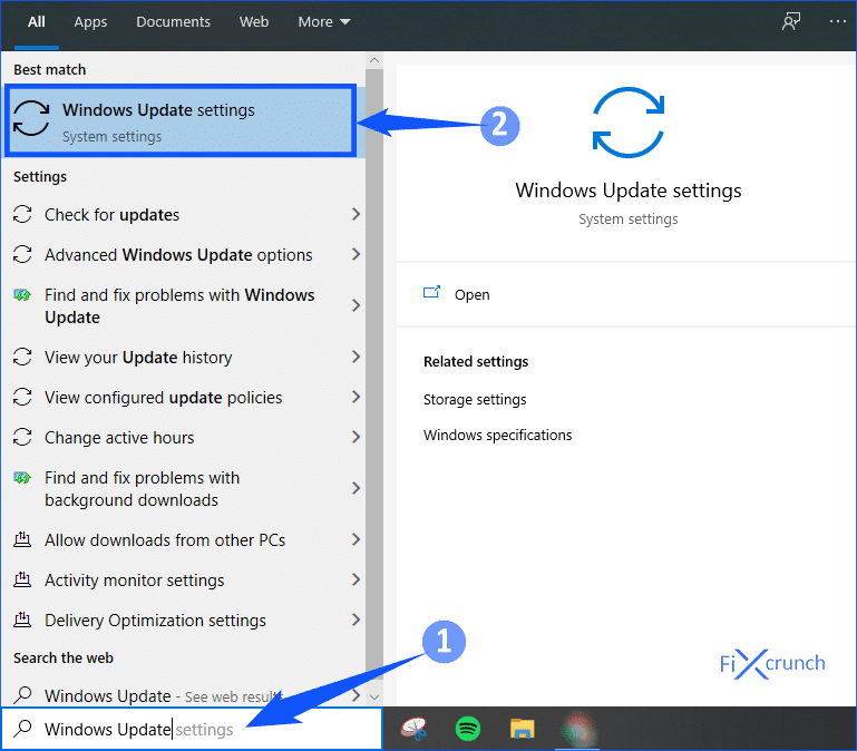 Windows Update center