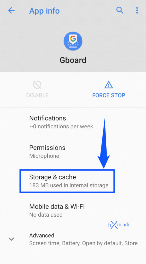 Storage & cache
