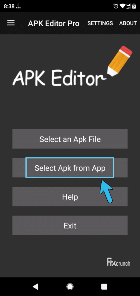 APK from the App on APK Editor