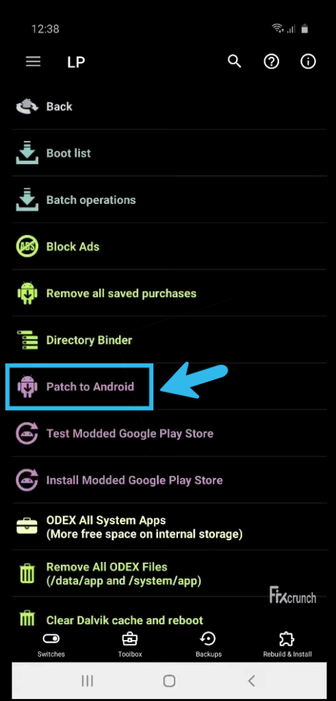Patch to Android on Lucky Patcher