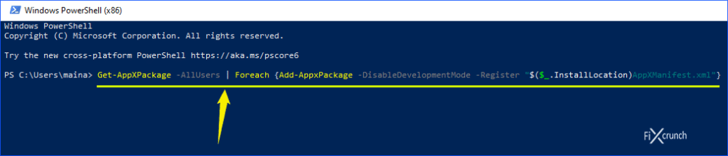 Get-AppXPackage