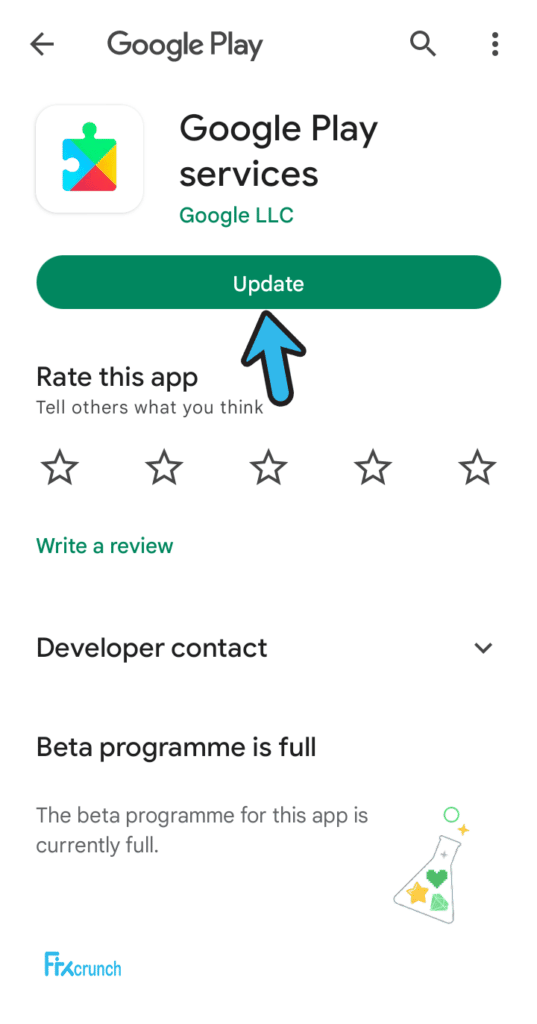 Update Google Play services