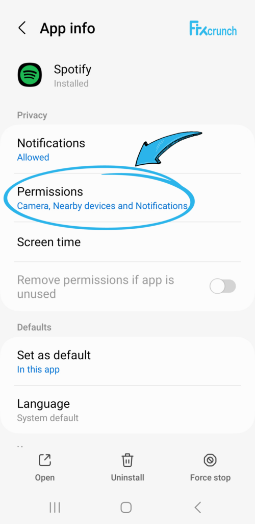 Spotify app permissions